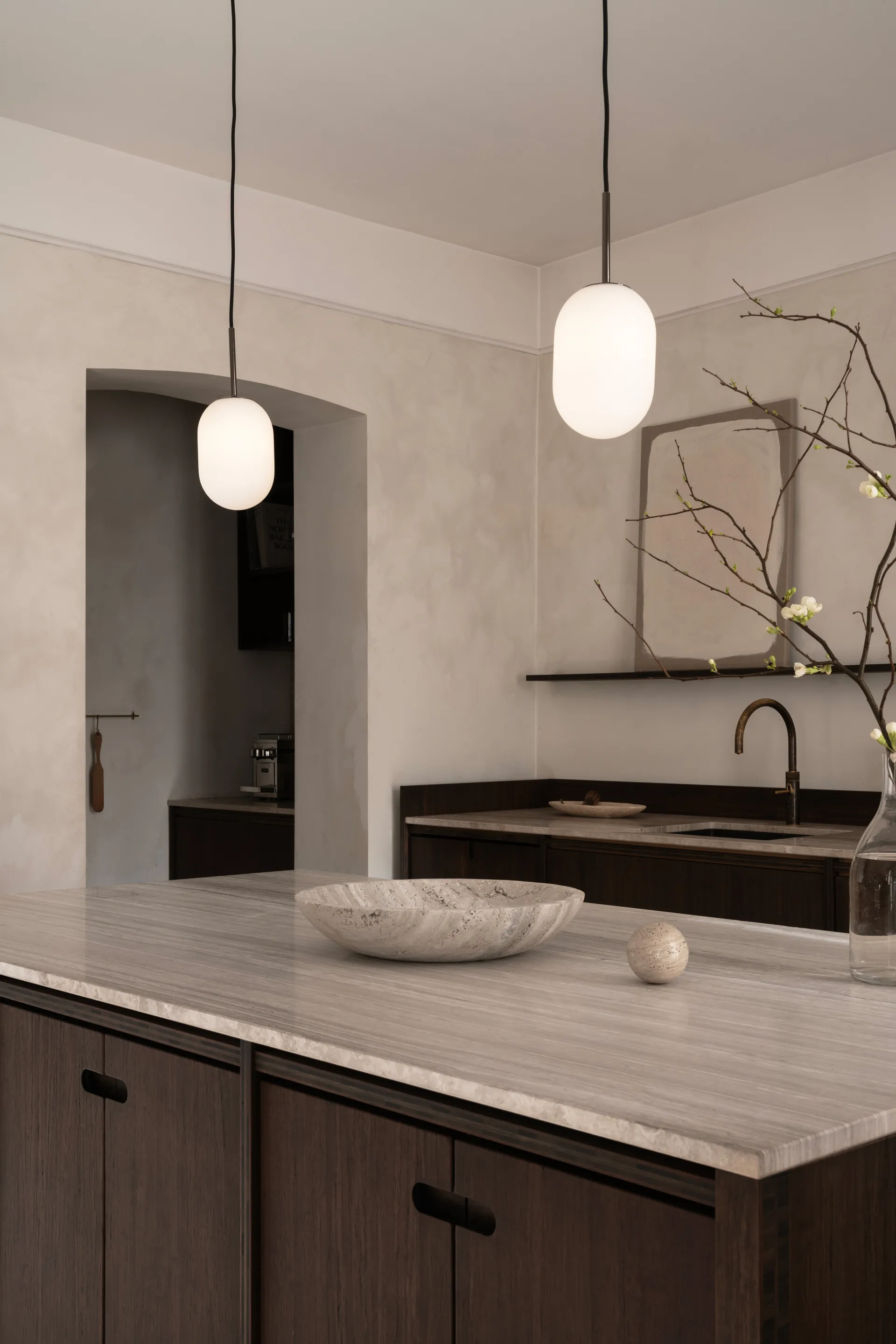 Noor-riippuvalaisin S Ø12 cm, Valkoinen Watt & Veke