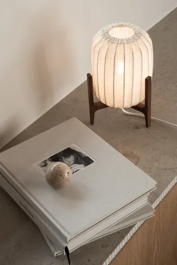 Prisma pöytälamppu - Dark ash-Natural, Mini Ø16×24,3 cm - Watt & Veke