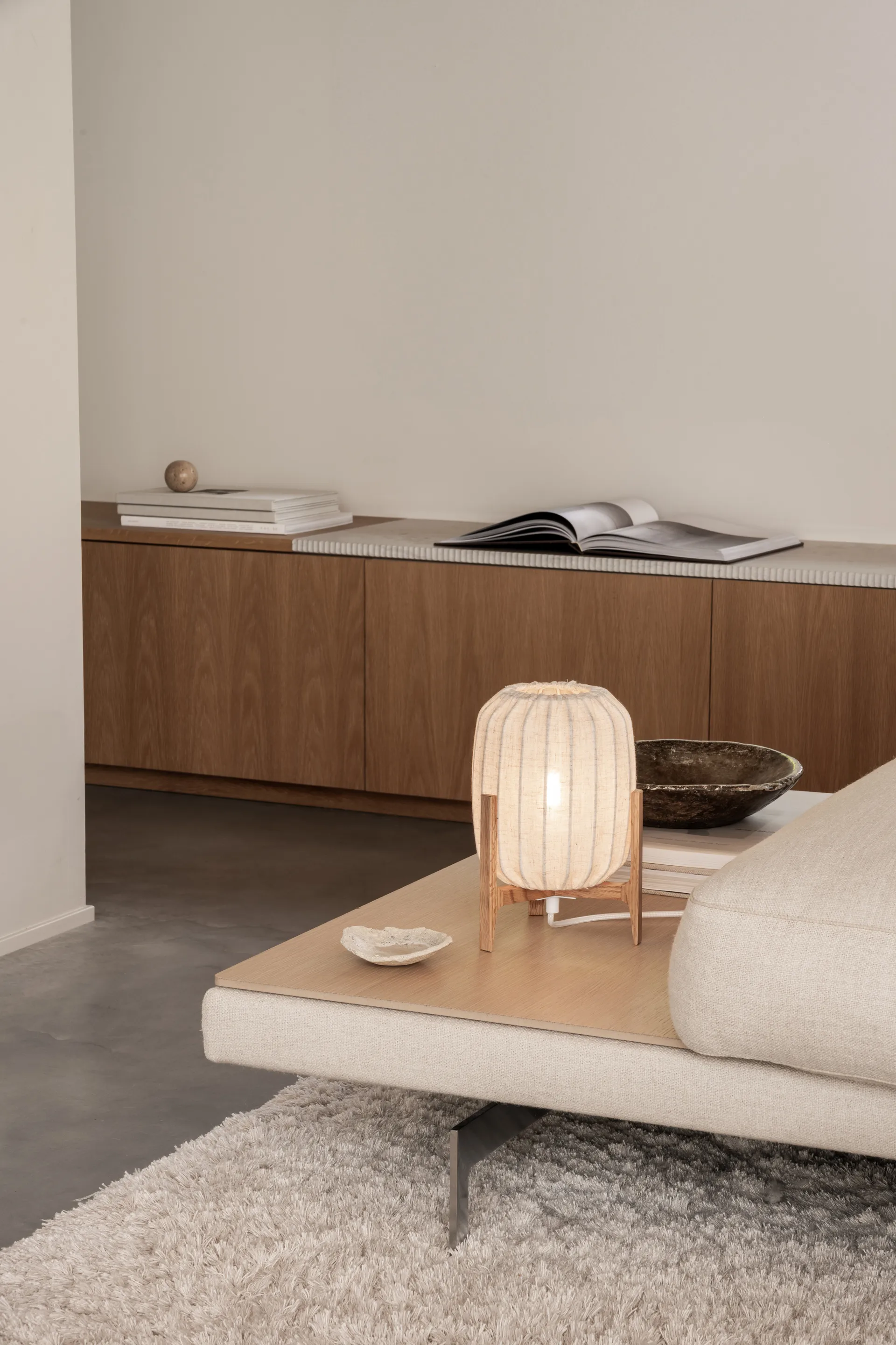 Prisma pöytälamppu, Oak-Natural, Mini Ø16×24,3 cm Watt & Veke