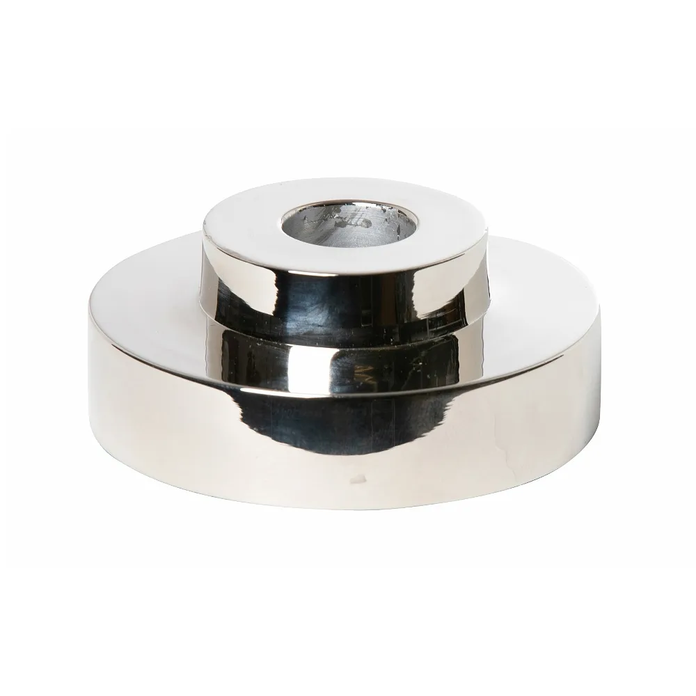 REX kynttilänjalka Ø 9 cm, Kiiltävä kromi Watt & Veke