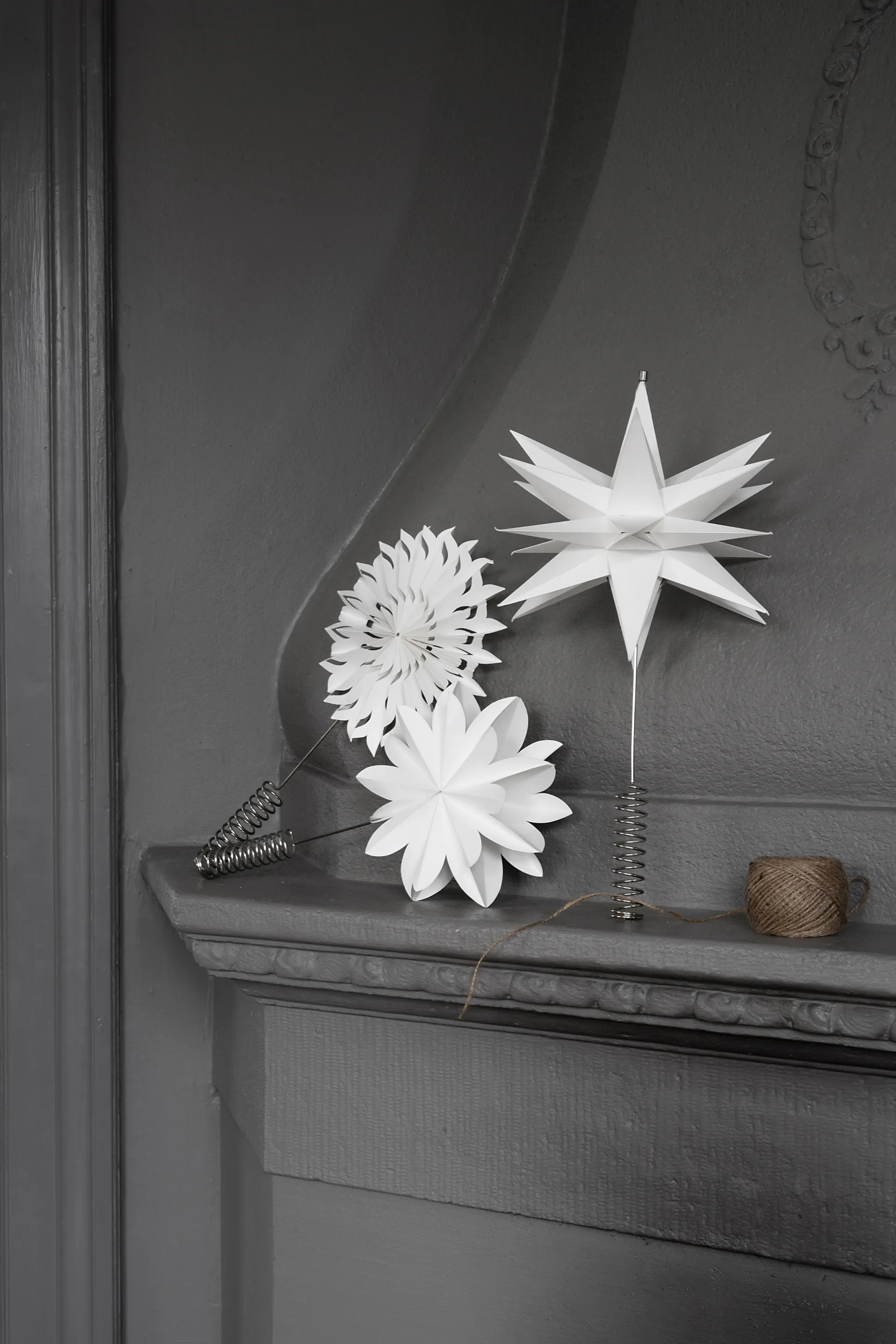 Sputnik huipputähti Ø25 cm, Valkea Watt & Veke