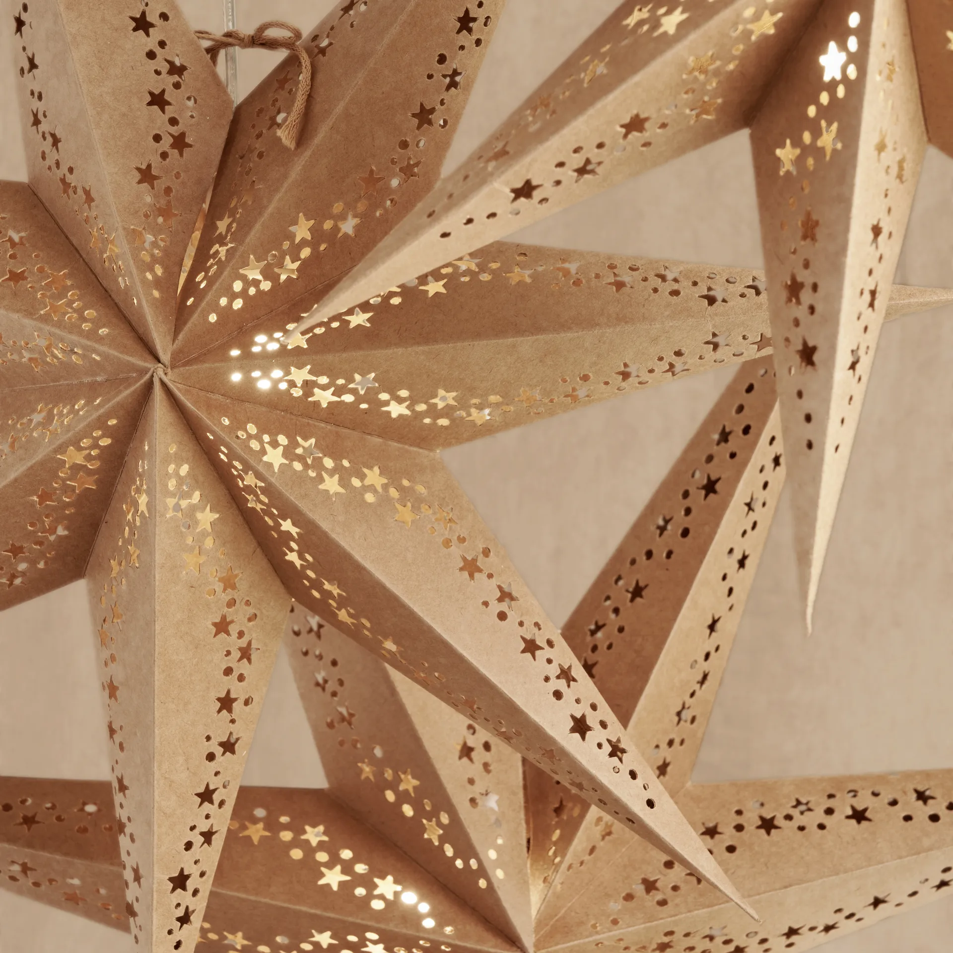 Vintergatan joulutähti 80 cm, Luonnonvärinen Watt & Veke