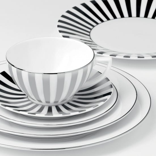 Platinum lautanen, raidallinen, Ø 23 cm Wedgwood