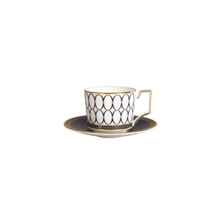 Renaissance Gold espressokupin aluslautanen, sininen Wedgwood
