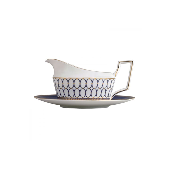 Renaissance Gold kastikekannun aluslautanen, sininen Wedgwood