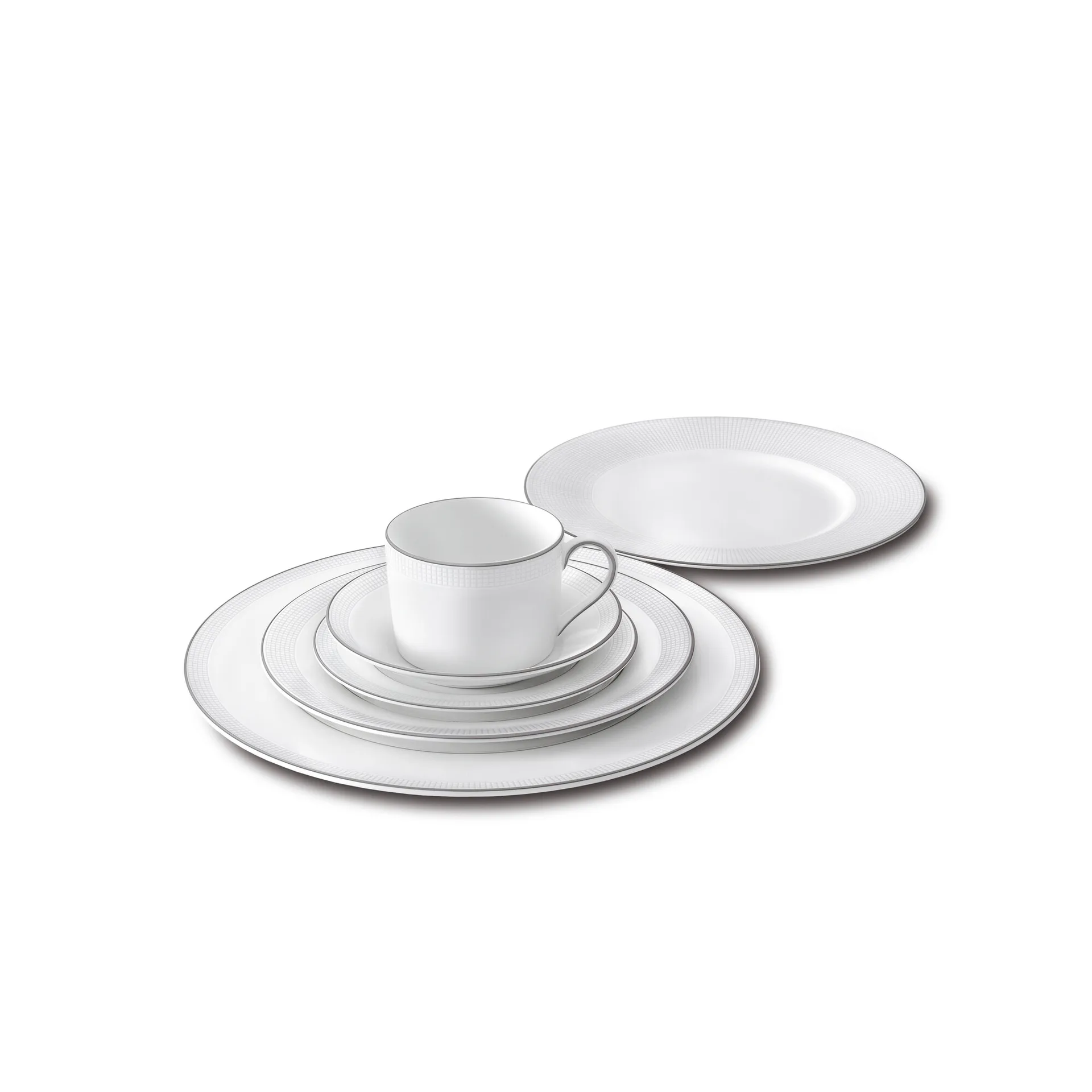 Vera Wang Blanc Sur Blanc -espressokupin aluslautanen, Ø 12,5 cm Wedgwood