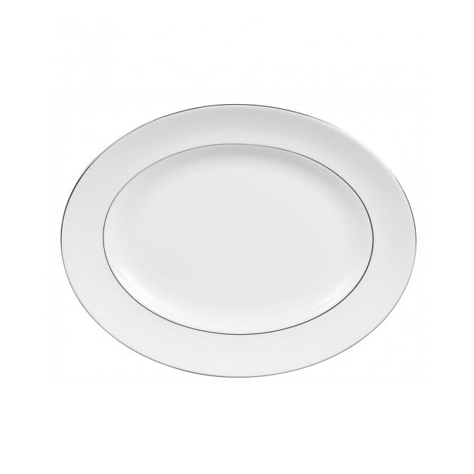Vera Wang Blanc Sur Blanc ovaali tarjoiluvati, 35 cm Wedgwood