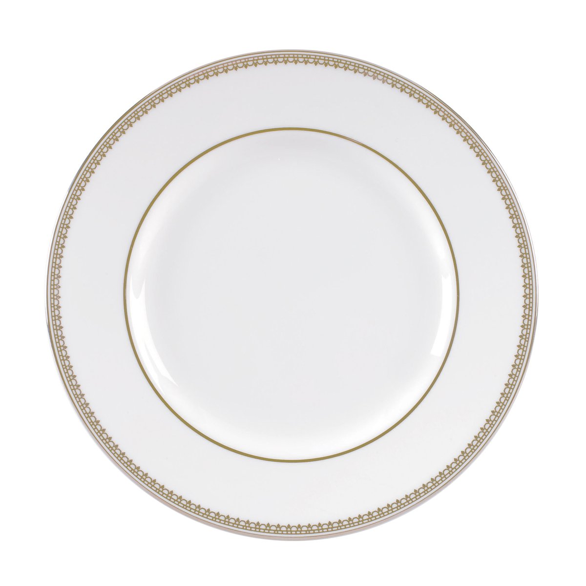 Wedgwood Vera Wang Lace Gold lautanen 15 cm | Skandinaavinen Sisustus | Asetit | Valkoinen