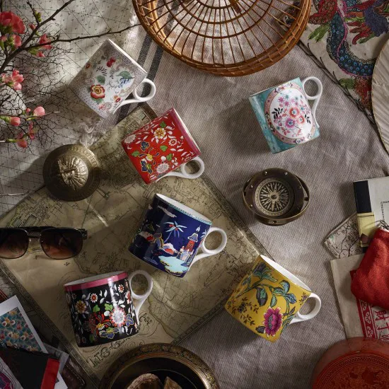 Wonderlust muki iso, yellow tonquin Wedgwood