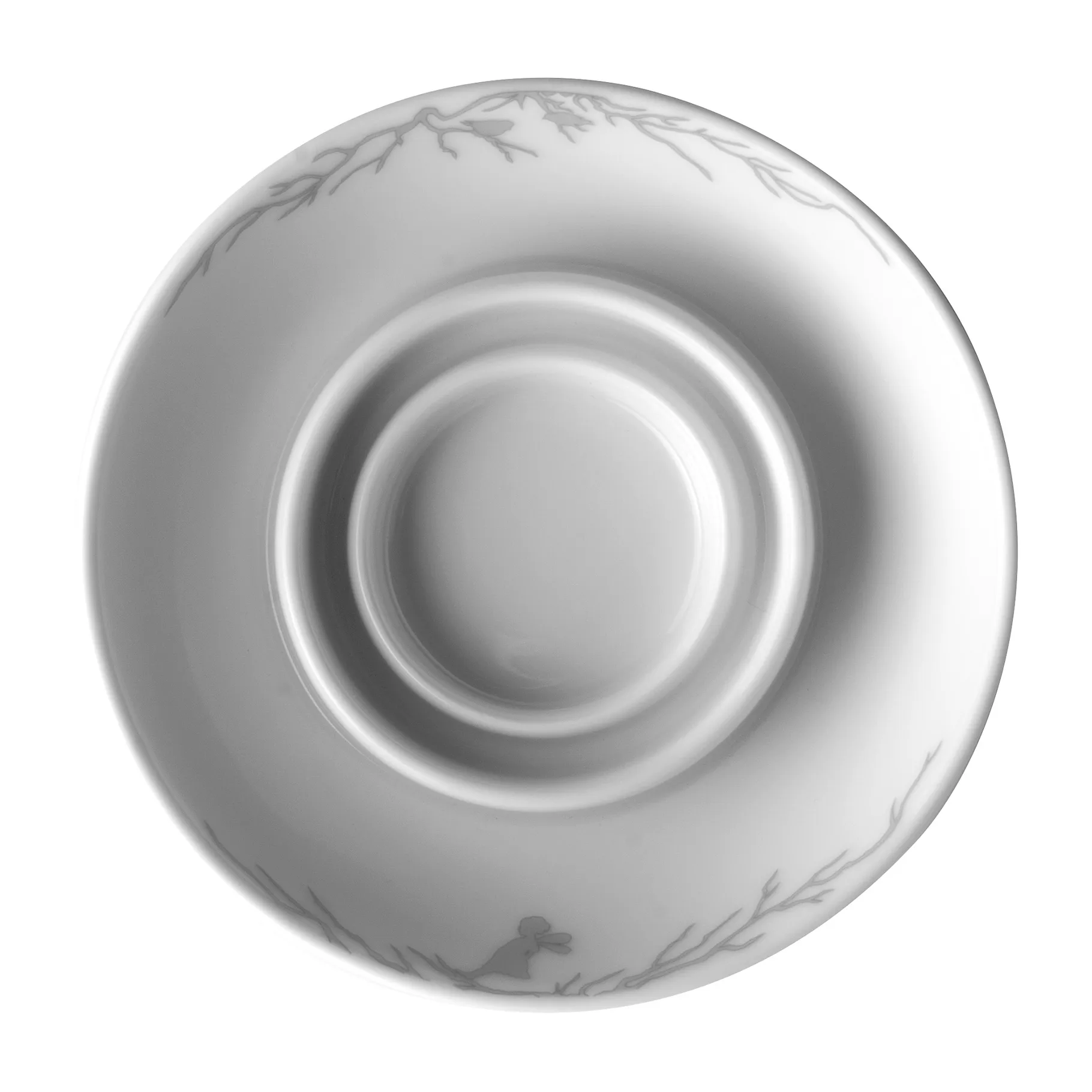 Alv kynttilänjalka Ø14 cm, Valkoinen-harmaa Wik & Walsøe