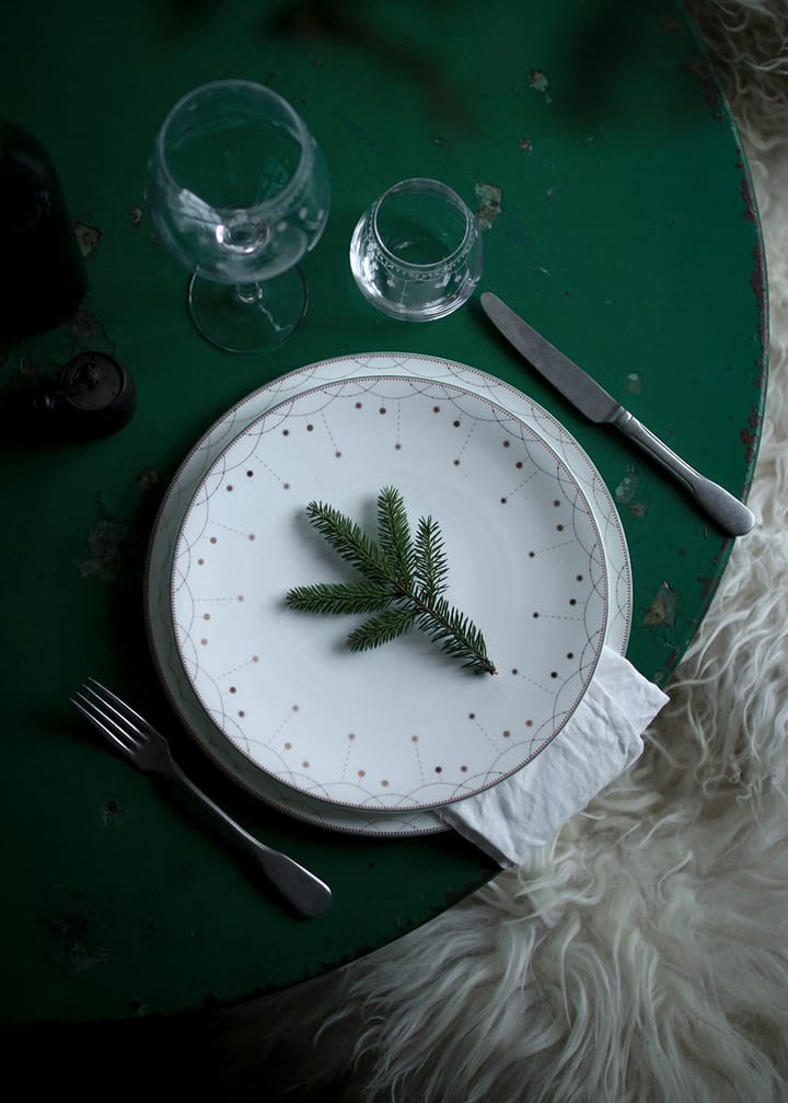 Julemorgen Girlander -lautanen 2-pakkaus Ø 28 cm, Valkoinen Wik & Walsøe