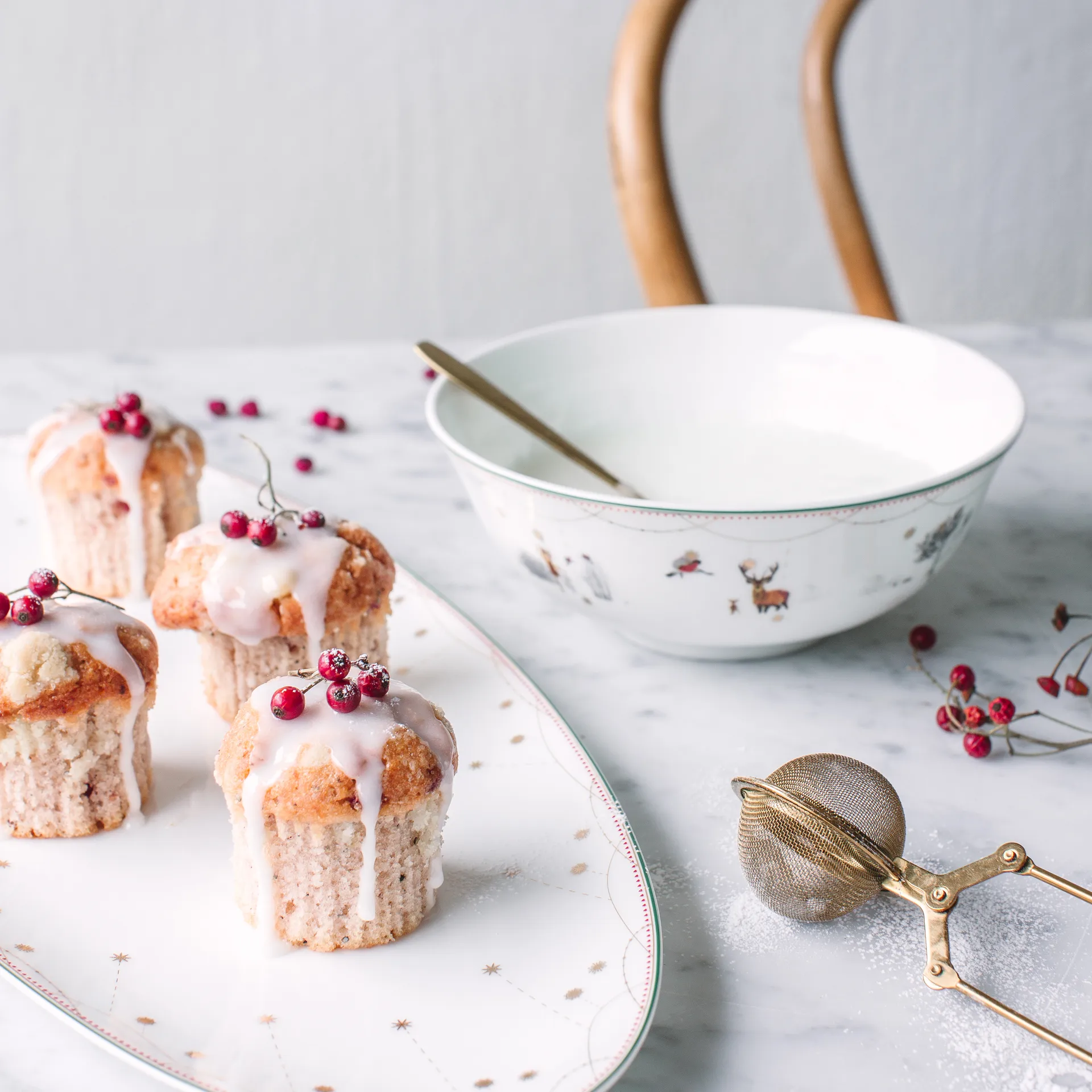 Julemorgen kulho, 22 cm Wik & Walsøe