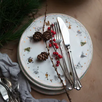 Julemorgen lautanen Ø20 cm 6-pakkaus - Wik & Walsøe