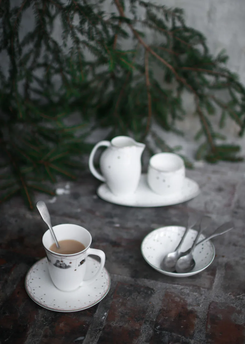 Julemorgen Story & Garlander -kulho pieni 2-pakkaus, Ø 12 cm Wik & Walsøe