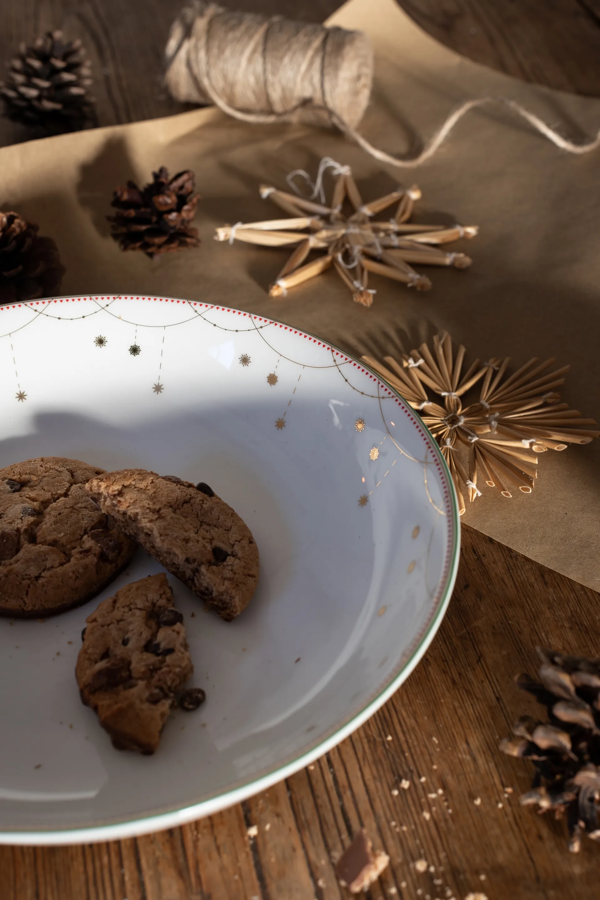 Julemorgen tarjoilukulho matala, Ø22 cm Wik & Walsøe