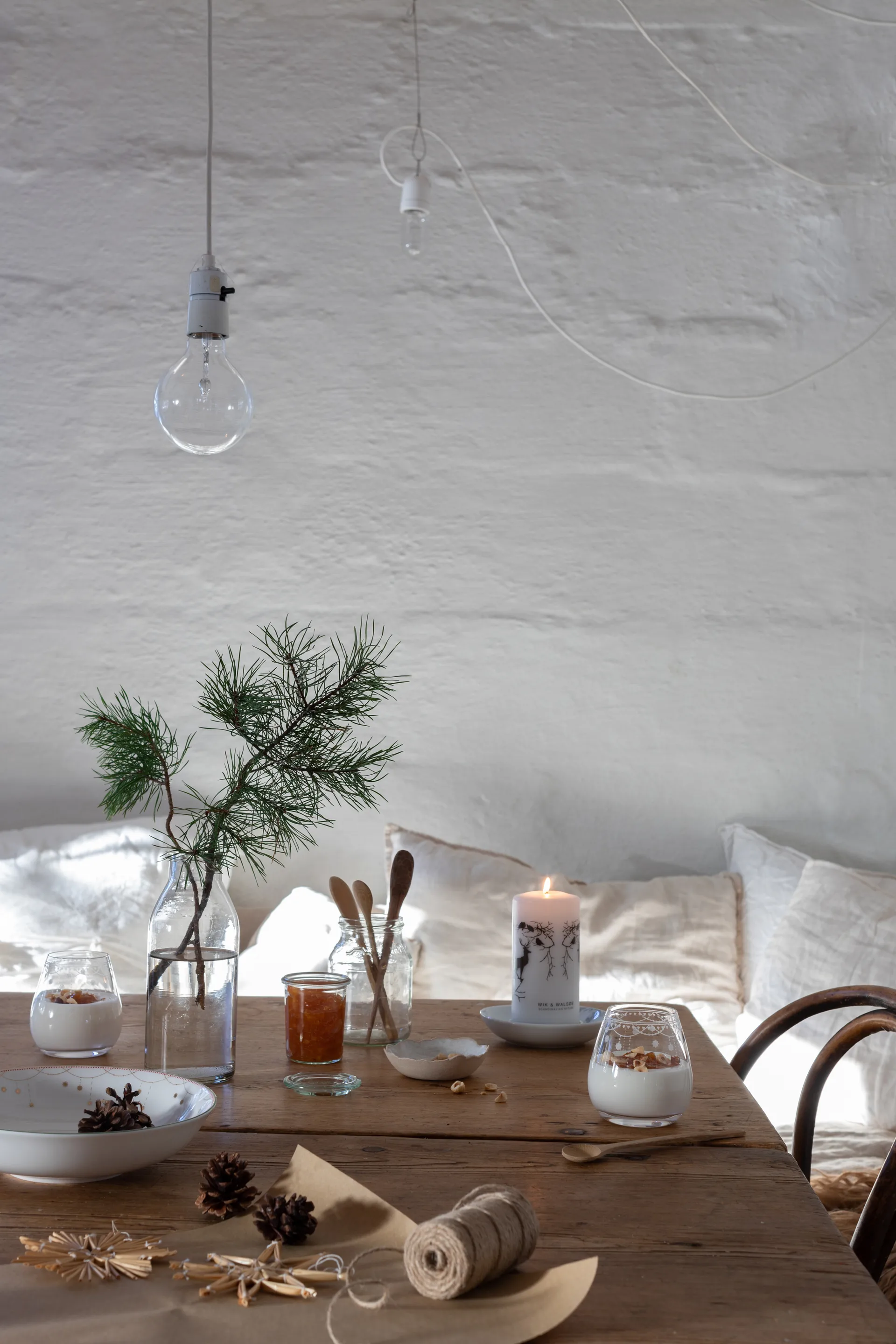 Julemorgen tarjoilukulho matala, Ø22 cm Wik & Walsøe