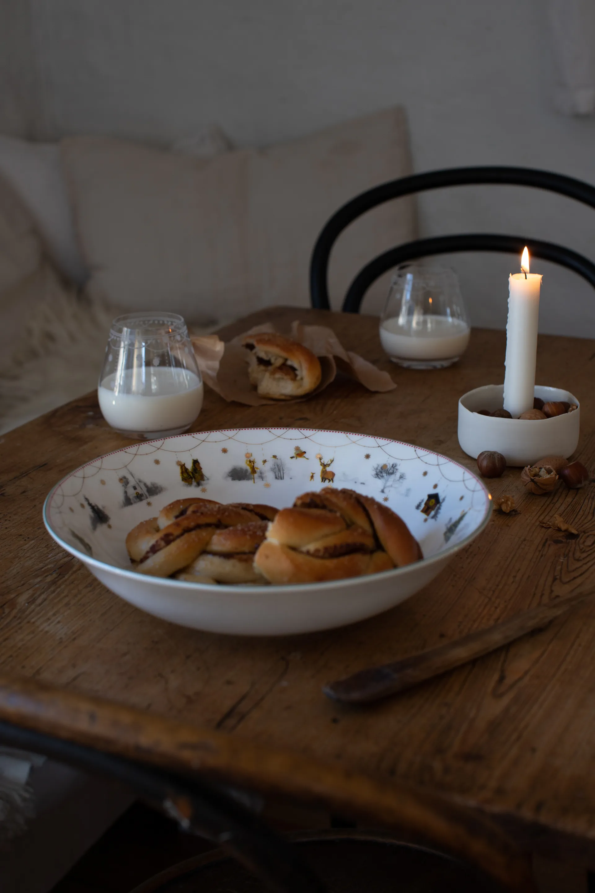 Julemorgen tarjoilukulho matala, Ø27 cm Wik & Walsøe