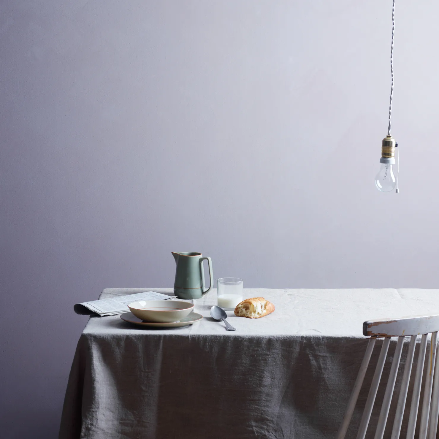 Rustikk syvä lautanen vihreä, 24 cm Wik & Walsøe