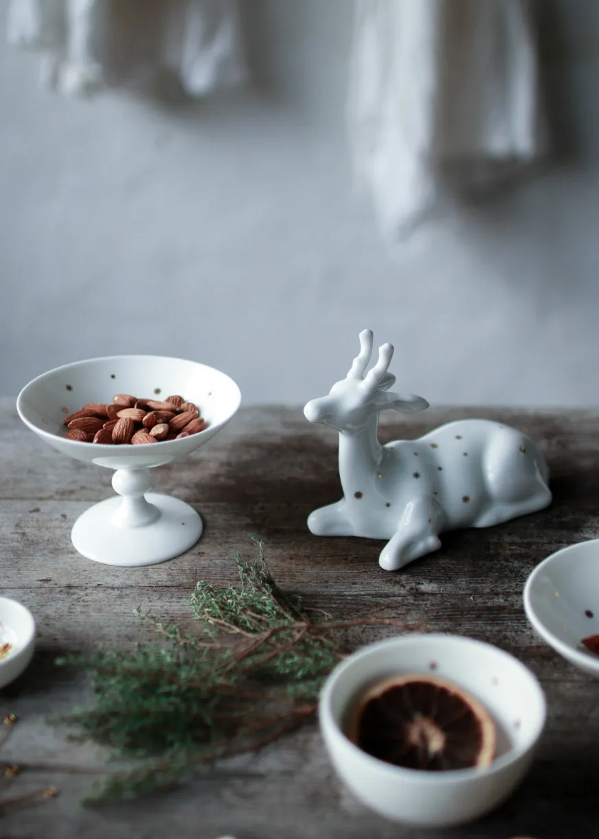 Stjernedryss kulho Ø 9 cm, Valkoinen Wik & Walsøe