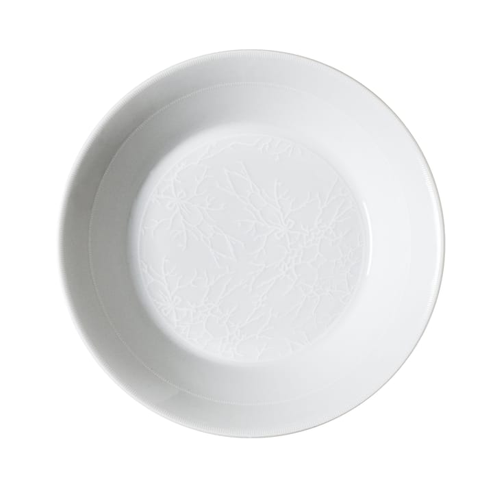 Valkoinen puinen syvä lautanen - 21 cm - Wik & Walsøe