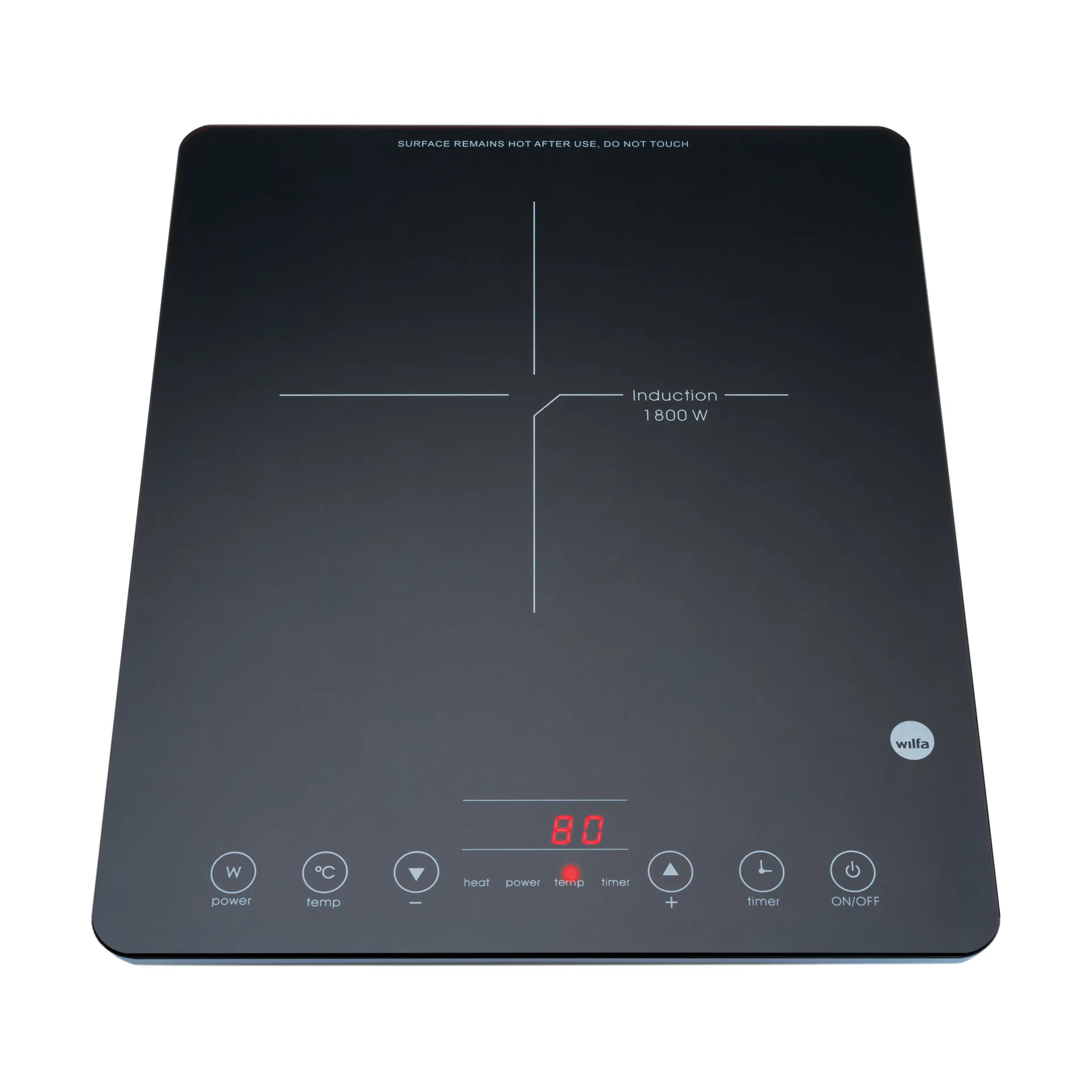 ICP-1800B Keittolevy Induktio, Musta Wilfa