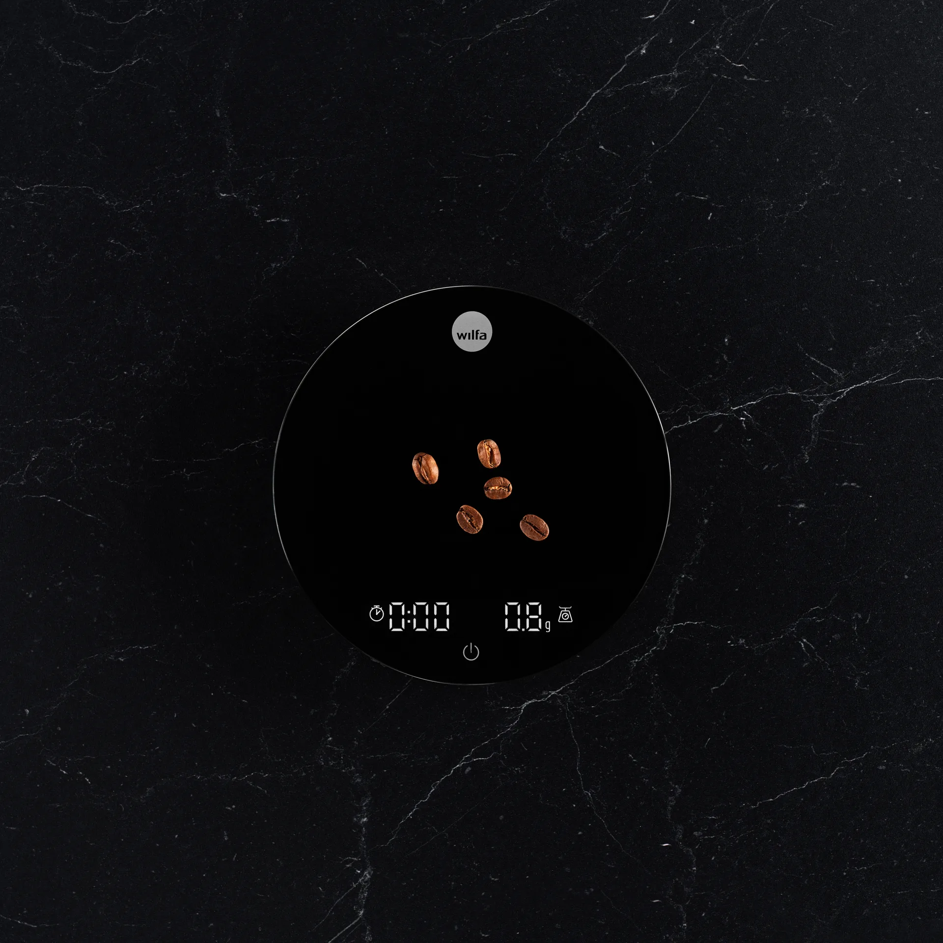 KS1B-T2 uni black keittiövaaka, Musta Wilfa