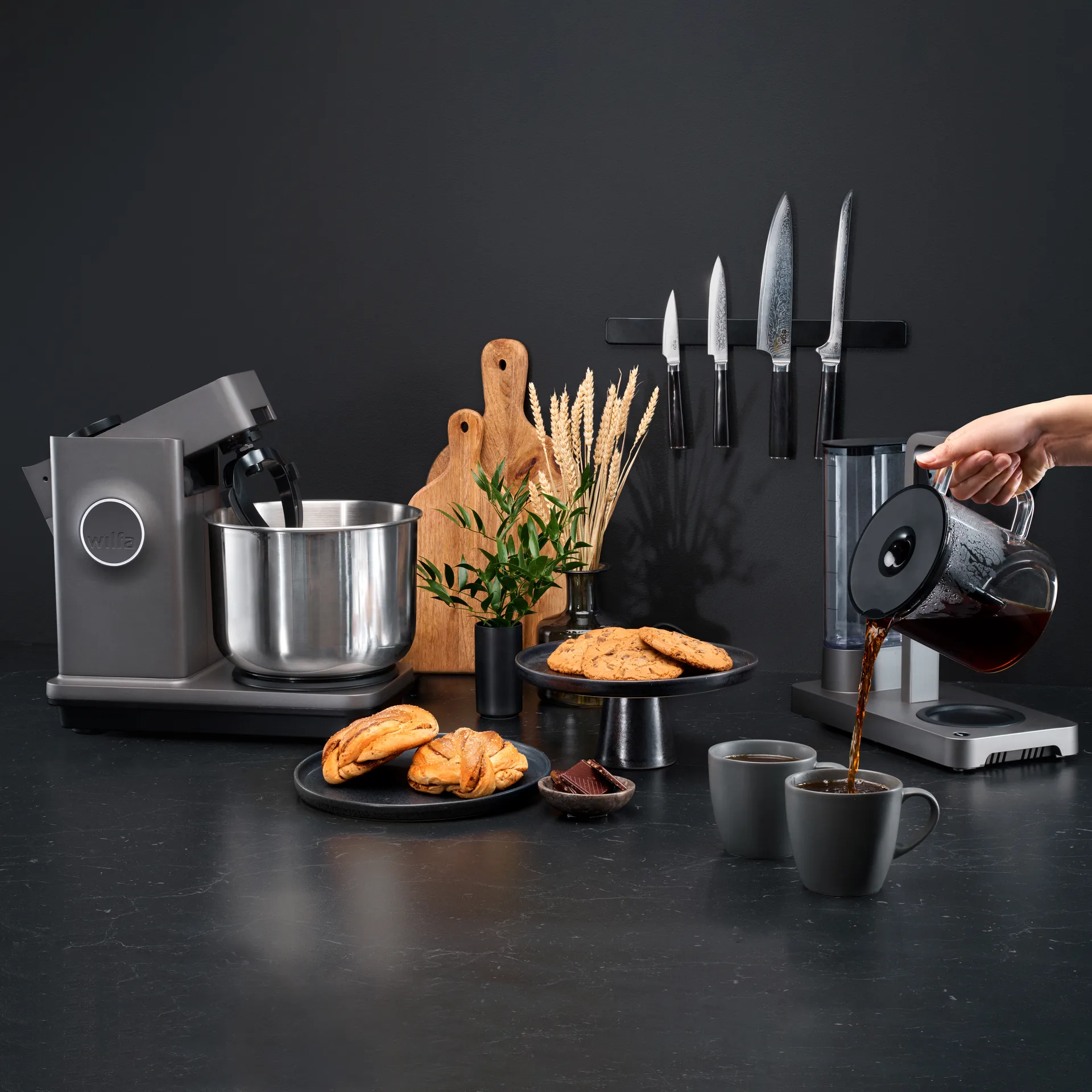 Probaker KM1GY-70 monitoimikone 7 L, Harmaa Wilfa