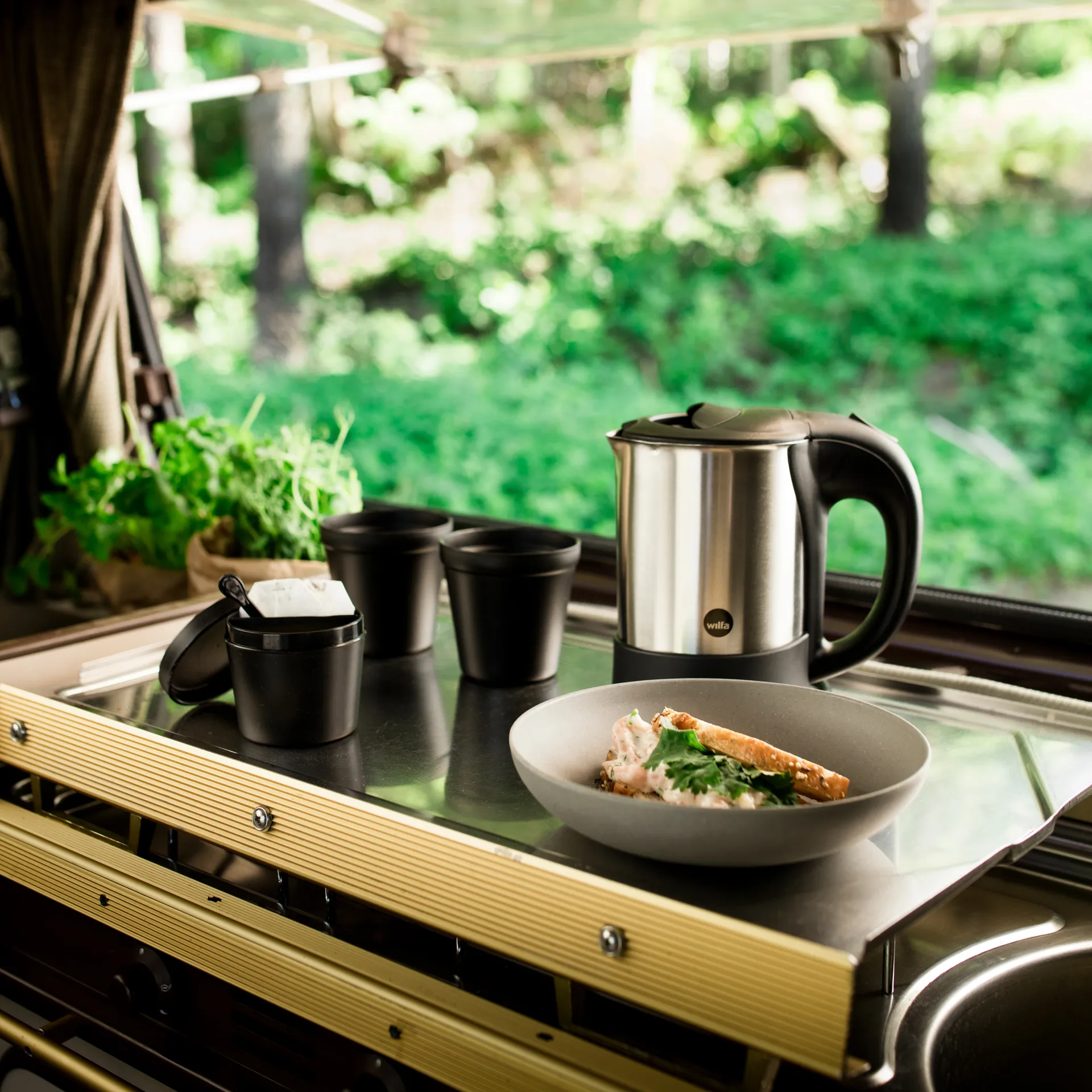 TK-1000 Matkavesikeitin 50 cl, Ruostumaton teräs Wilfa