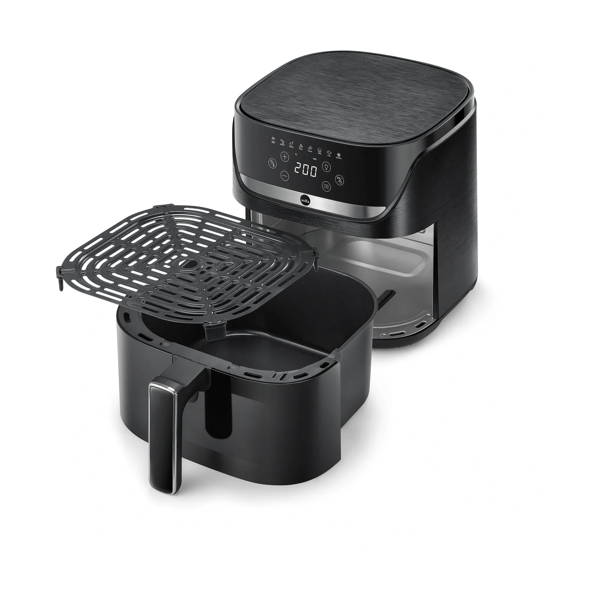 Wilfa AF5B-60P Crispier airfryer airfritteri, Musta, 6 l Wilfa