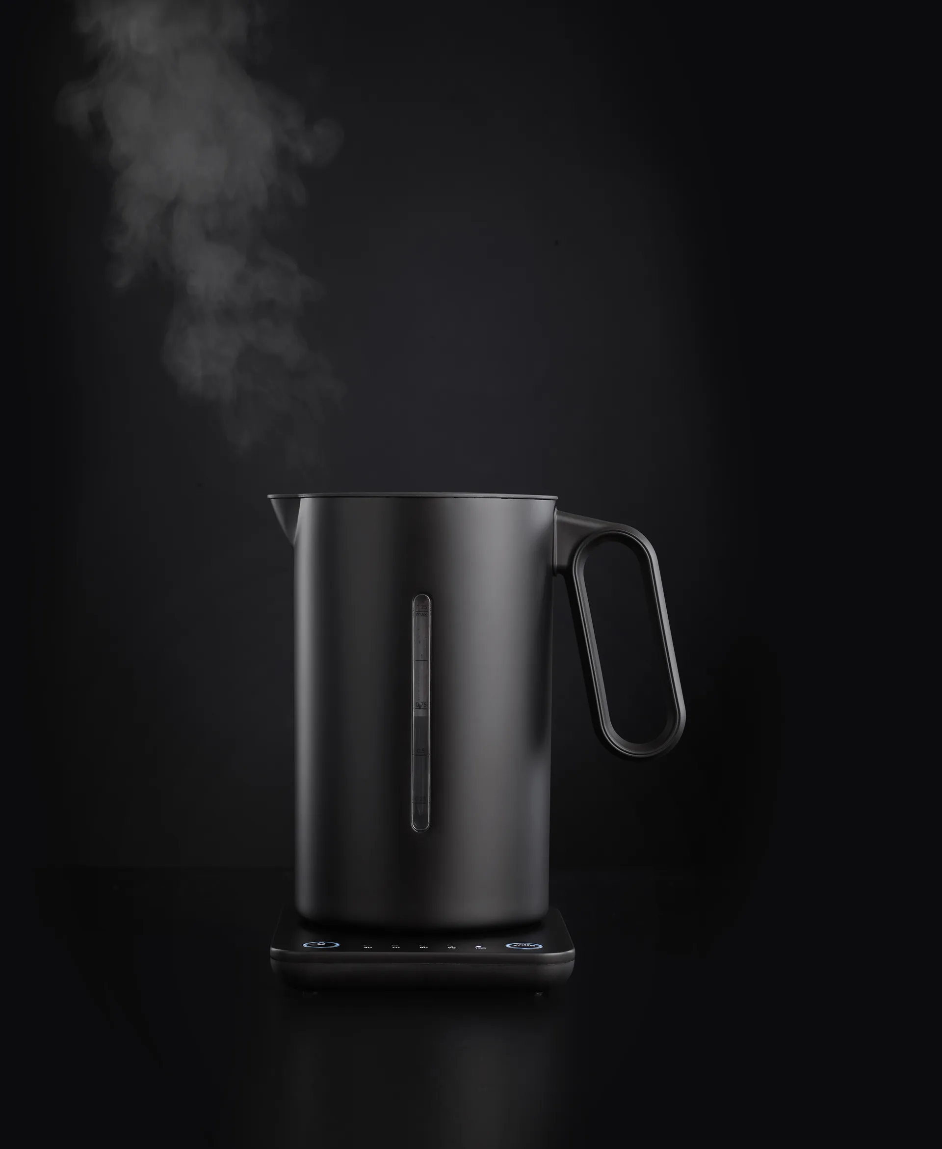 WSDK-2000B vedenkeitin lämpötilanvalinta 1,25 L, Musta Wilfa