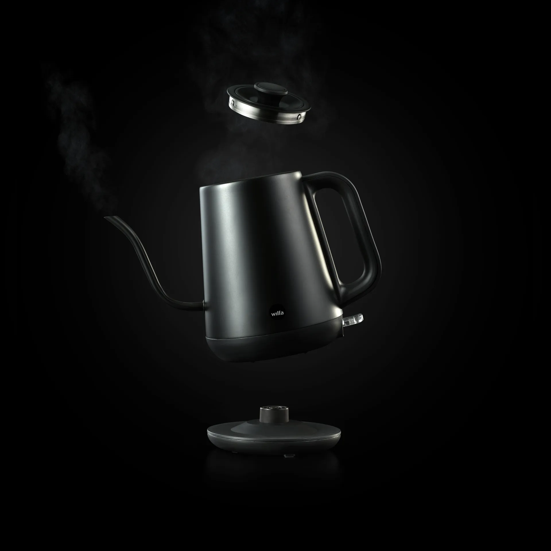 WSPOK-1000B pour over vedenkeitin, Mattamusta Wilfa