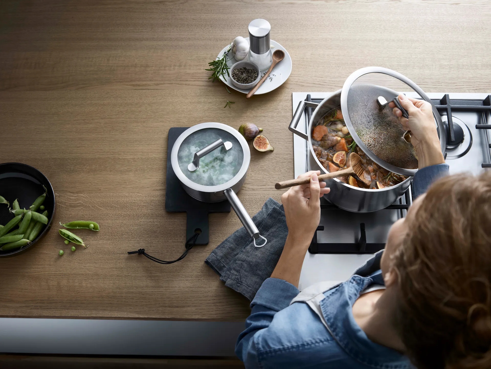 Comfort Line -kattilasetti cromargan 5 osaa, Ruostumaton teräs WMF