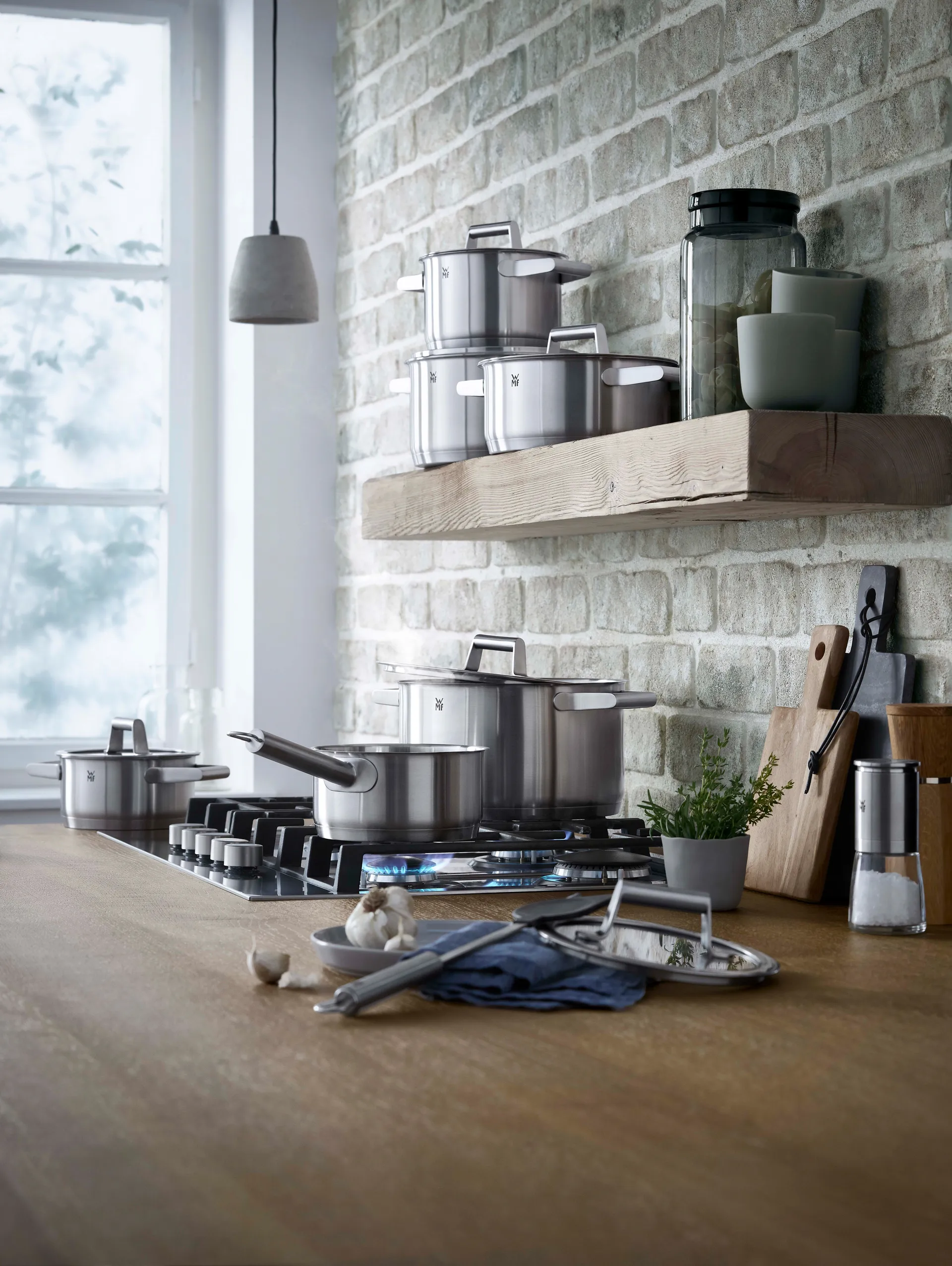 Comfort Line -kattilasetti cromargan 5 osaa, Ruostumaton teräs WMF