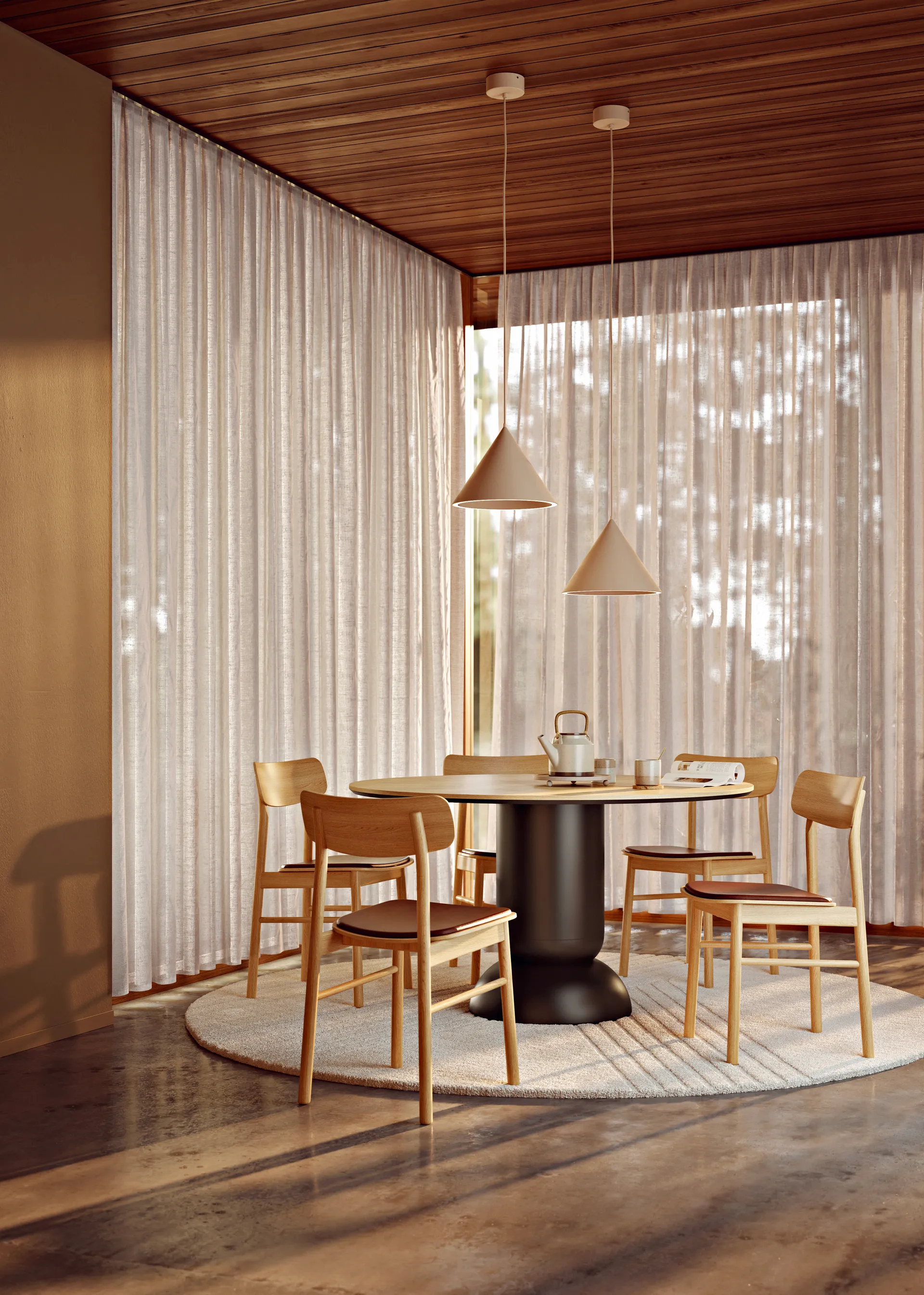 Annular riippuvalaisin small, Beige Woud