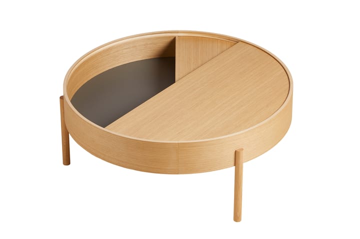 Arc kahvipöytä Ø89 cm, Öljytty tammi Woud