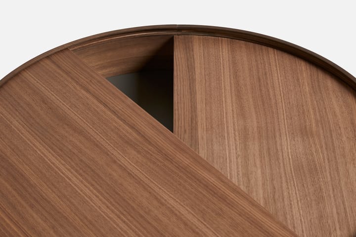 Arc kahvipöytä Ø89 cm, Saksanpähkinä Woud