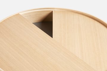 Arc kahvipöytä Ø89 cm - Valkopigmentoitu tammi - Woud
