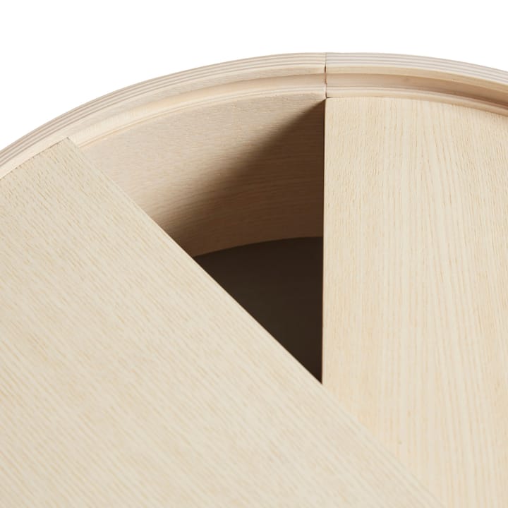 Arc sohvapöytä Ø66 cm, Valkopigmentoitu saarni Woud