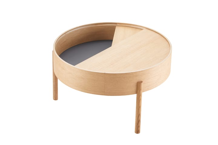 Arc sohvapöytä Ø66 cm, Valkopigmentoitu tammi Woud