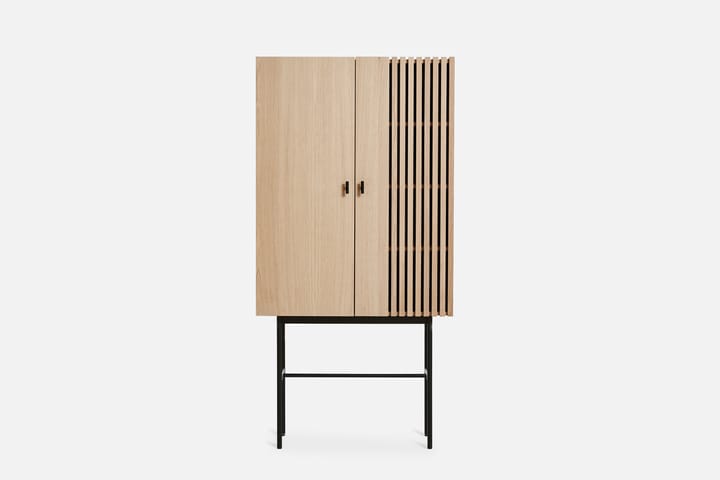 Array kaappi, 80 cm, Valkopigmentoitu tammi Woud