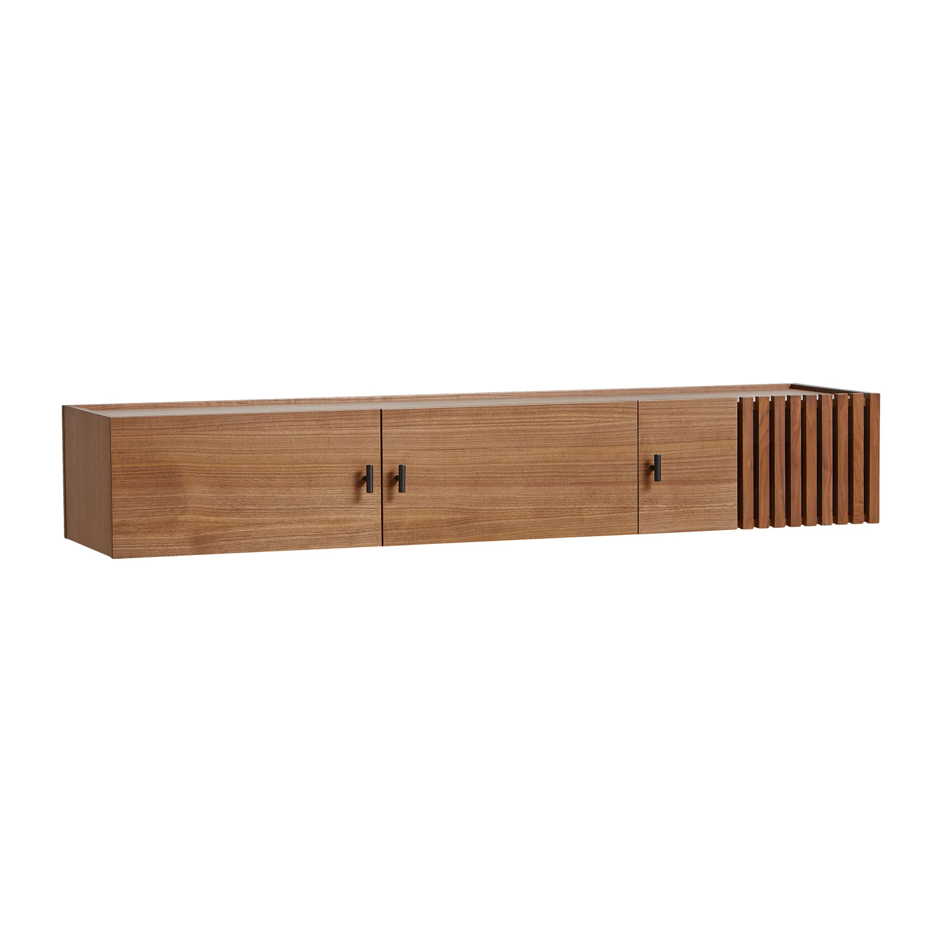 Array seinälle asennettava sideboard, 150 cm, Saksanpähkinä Woud