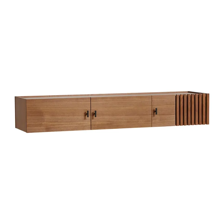 Array seinälle asennettava sideboard, 150 cm - Saksanpähkinä - Woud