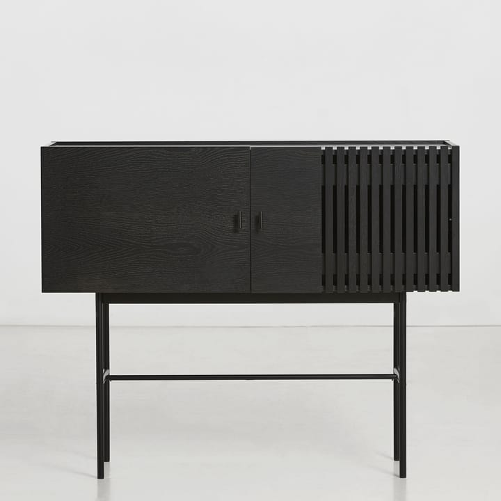 Array sivupöytä, 120cm, Mustaksi maalattu tammi Woud