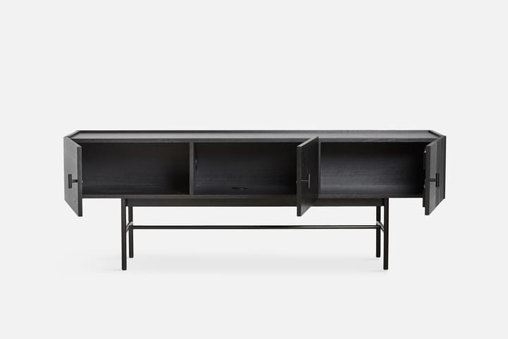 Array Sivupöytä matala, 150 cm, Mutaksi maalattu tammi Woud