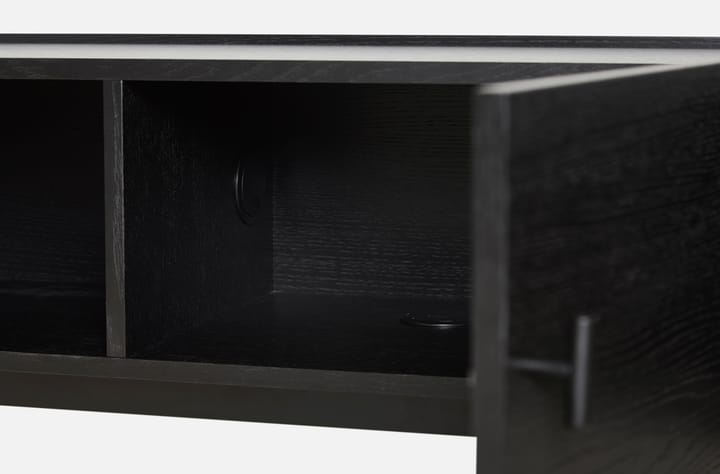 Array Sivupöytä matala, 150 cm, Mutaksi maalattu tammi Woud