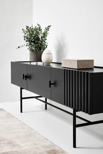 Array Sivupöytä matala, 150 cm - Mutaksi maalattu tammi - Woud