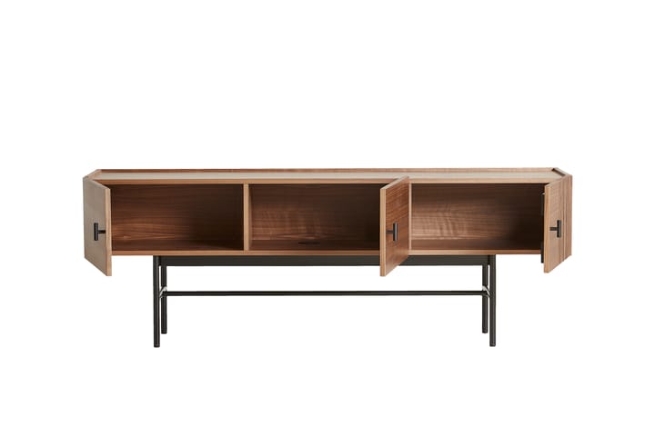 Array Sivupöytä matala, 150 cm, Saksanpähkinä Woud