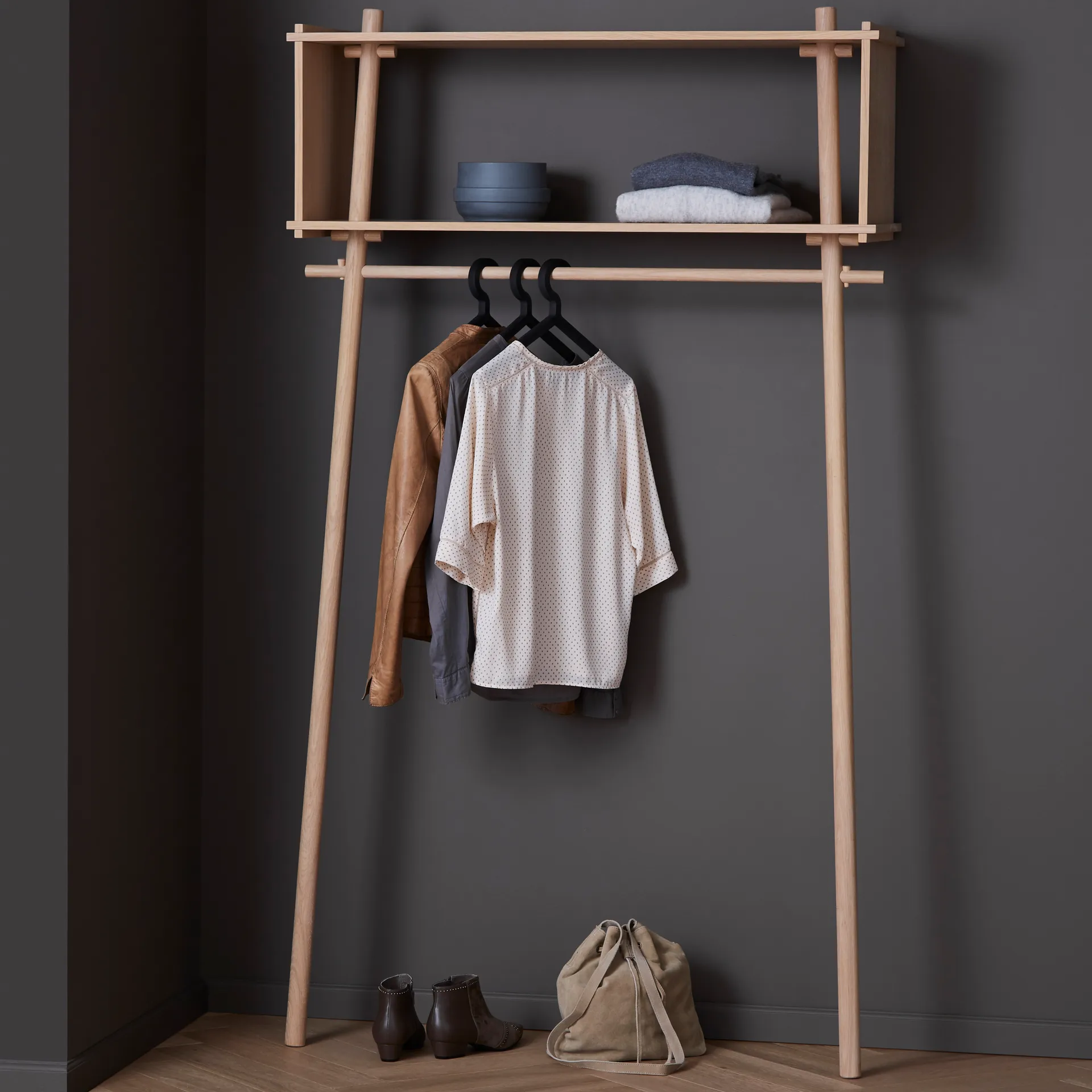 Illusion ripustin, 3-pakkaus, musta Woud