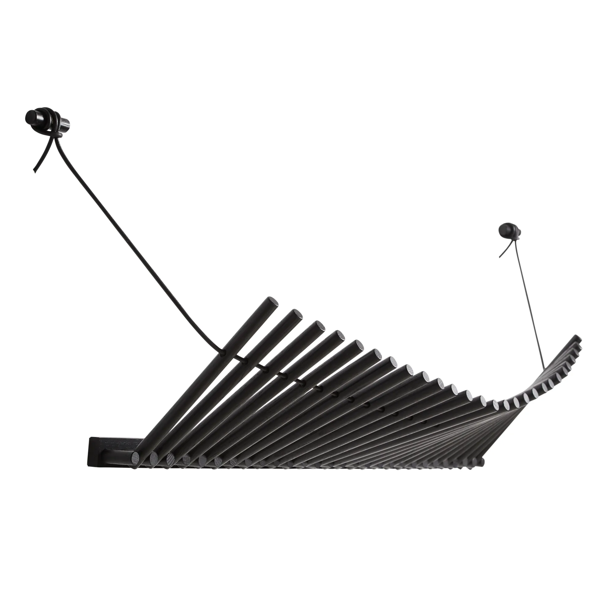 Knaegt vaateripustin, mustaksi maalattu tammi Woud