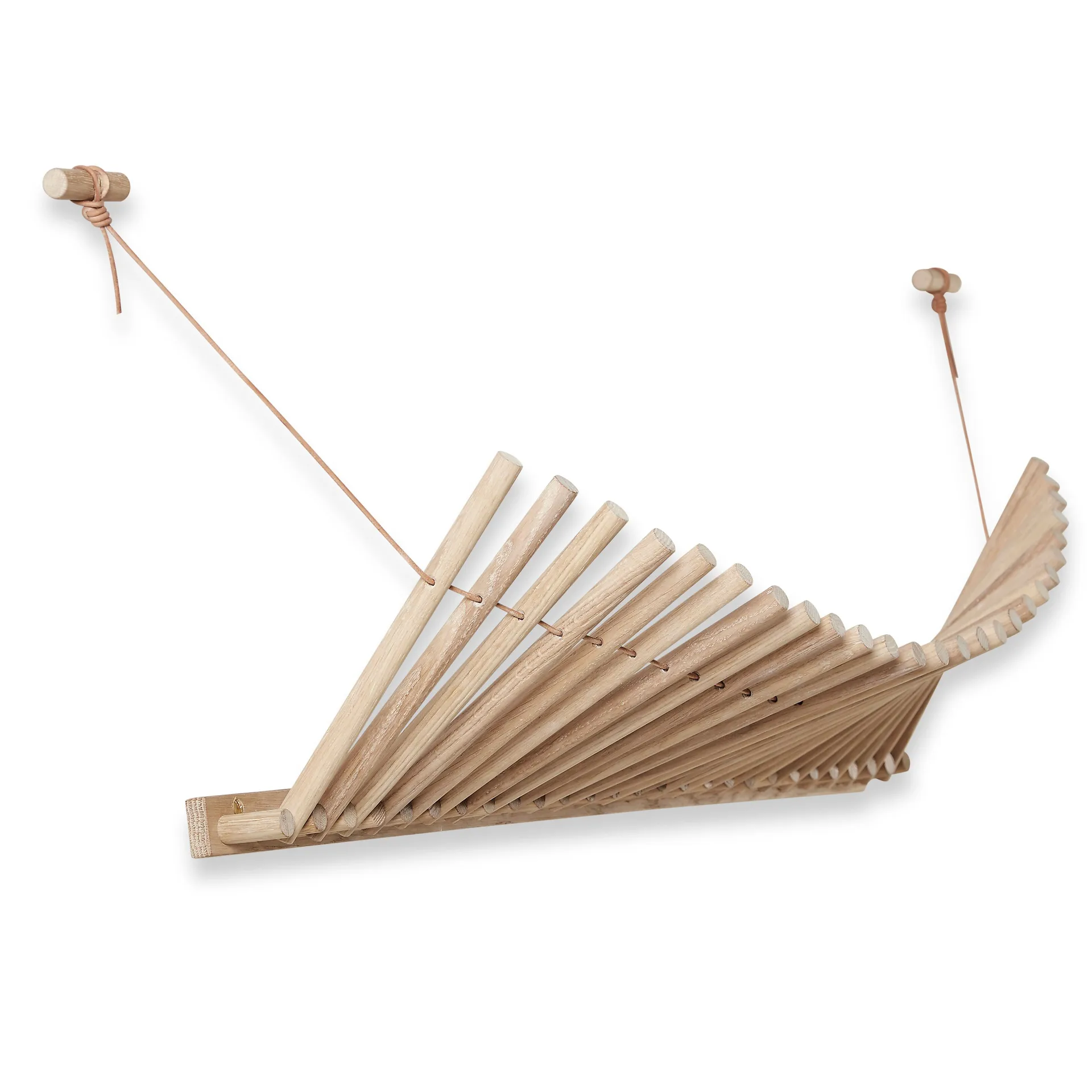 Knaegt vaateripustin, valkopigmentoitu tammi Woud